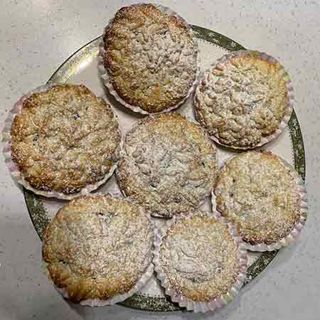 Muffin di frolla montata con Nutella