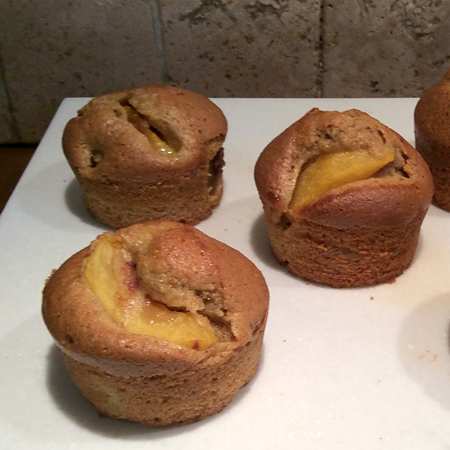 Muffin integrali alle pesche