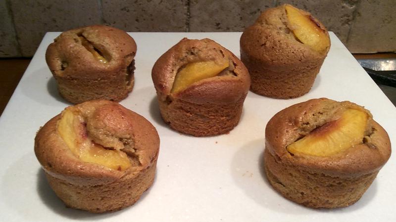 Muffin integrali alle pesche