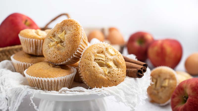 Muffin mele e cannella