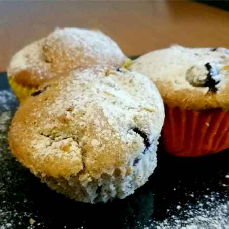 Muffin mele e mirtilli