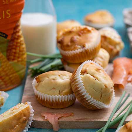 Muffin salati al salmone