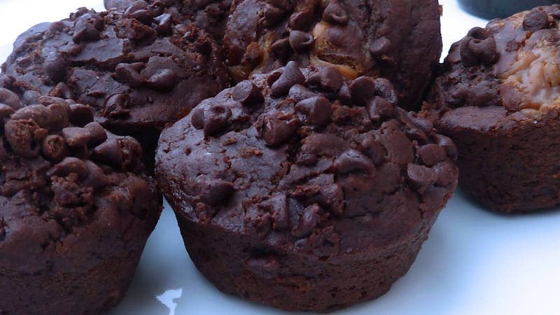 Muffin segale e cioccolato