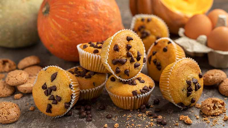 Muffin zucca e amaretti