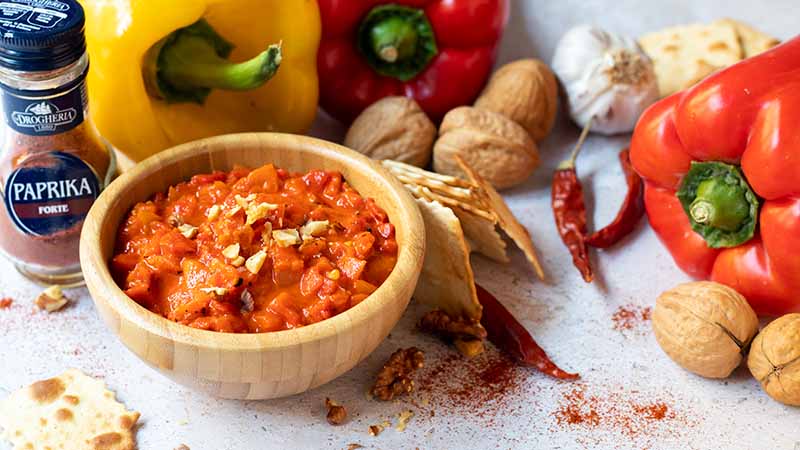 Muhammara salsa di peperoni e noci
