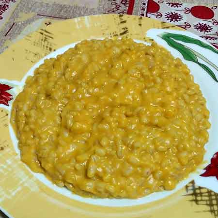 Orzotto cremoso alla zucca