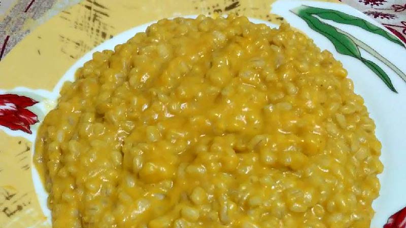 Orzotto cremoso alla zucca