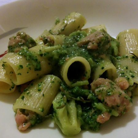 Paccheri broccoli e salsiccia