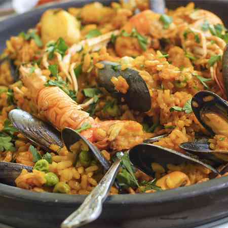 Paella di pesce (de marisco)