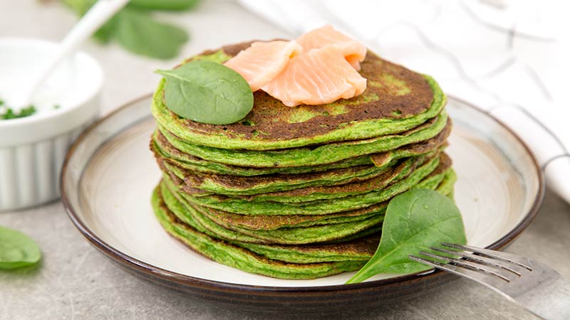 Pancake agli spinaci