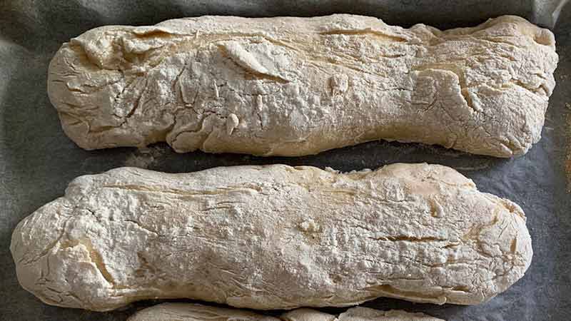 Pane a ciabatta con lievito madre