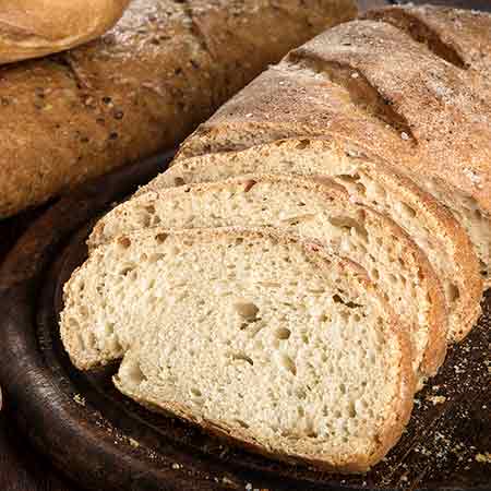 Pane bianco senza lievito