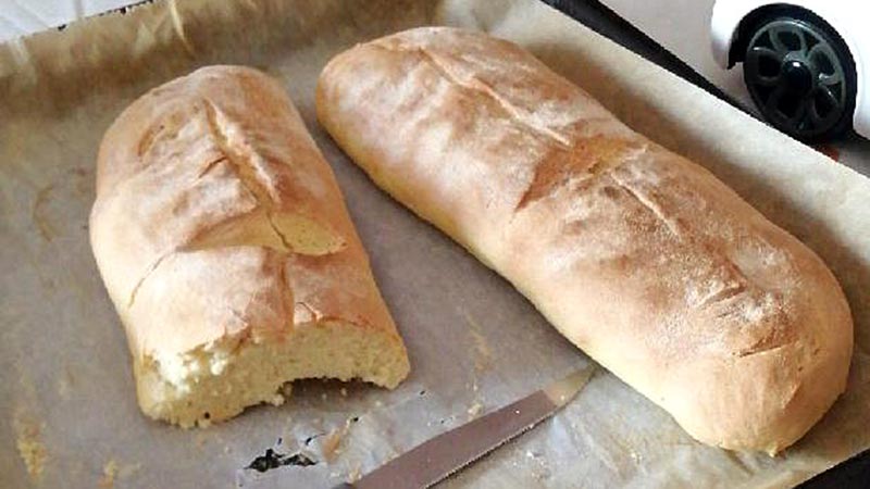 Pane croccante con farina manitoba