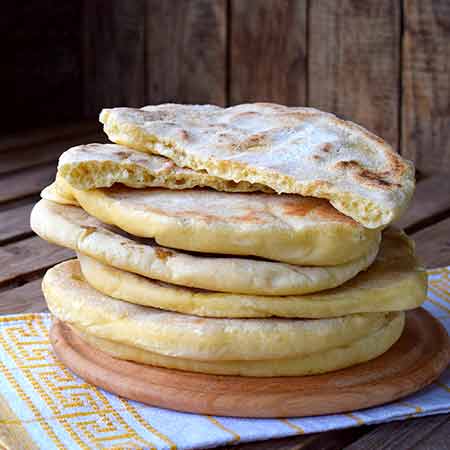 Pane naan senza lievito