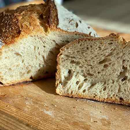Pane semi integrale a lunga lievitazione