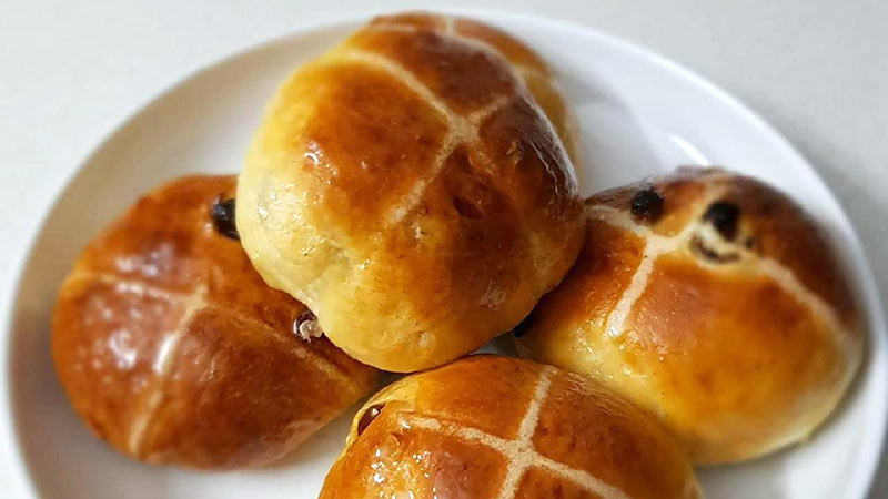 Panini hot cross buns