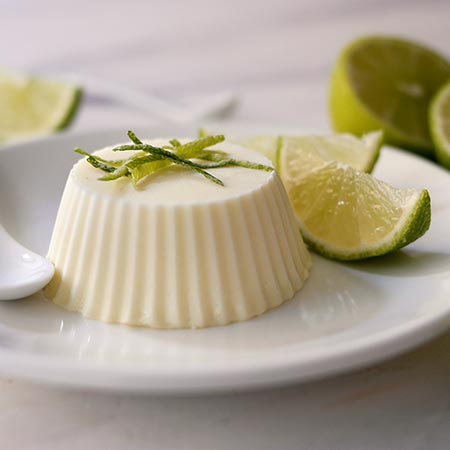 Panna cotta al lime