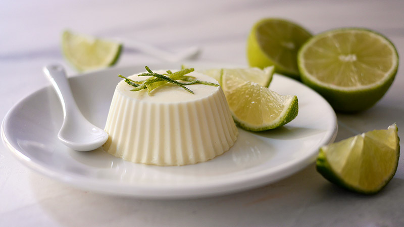 Panna cotta al lime