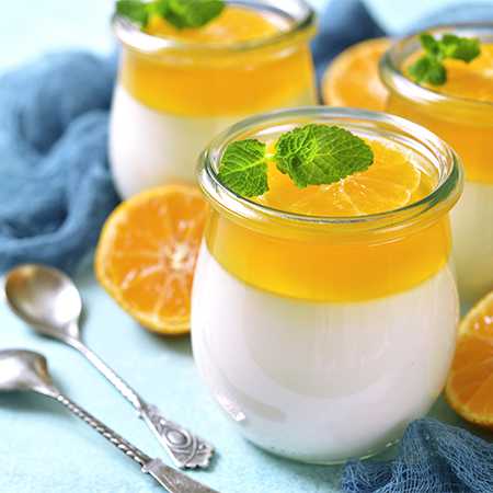 Panna cotta all'arancia