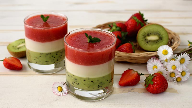 Panna Cotta Tricolore Ricette Bimby