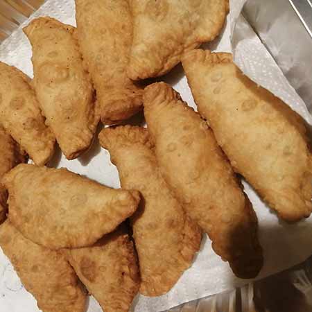 Panzerotti fritti alla panna