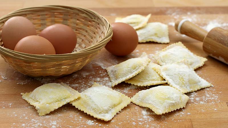 Pasta all'uovo per ravioli