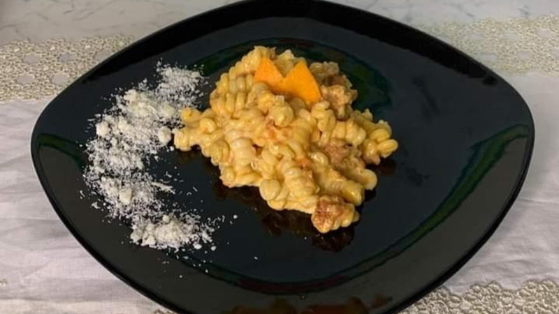 Pasta besciamella e zucca