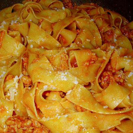 Pasta con salsiccia