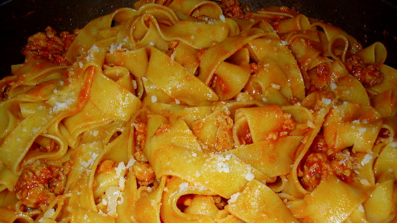 Pasta con salsiccia