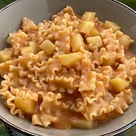 Pasta e patate al pomodoro