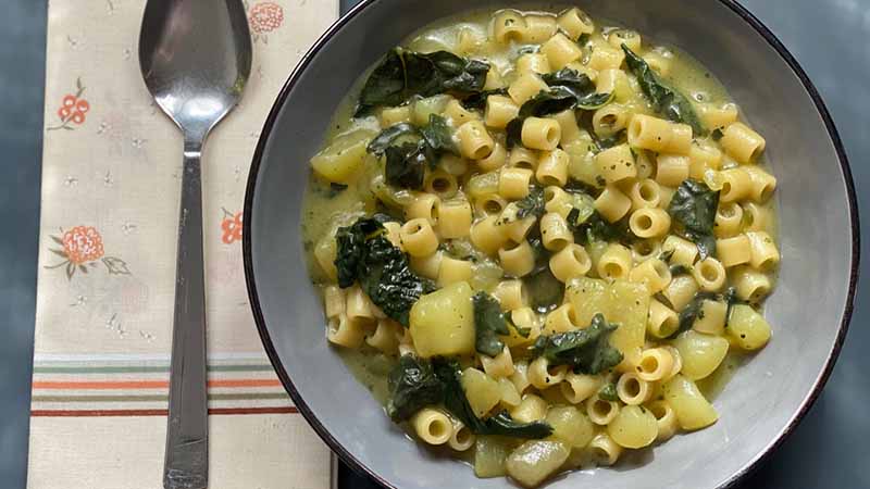 Pasta patate e cavolo nero