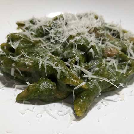 Pasta risottata agli spinaci