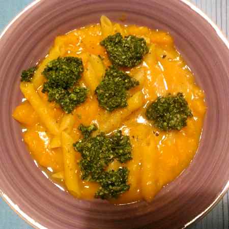 Pasta risottata zucca e cavolo nero