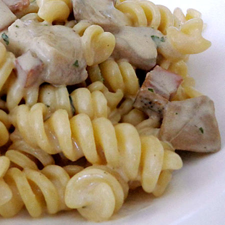 Pasta risottata porcini e speck