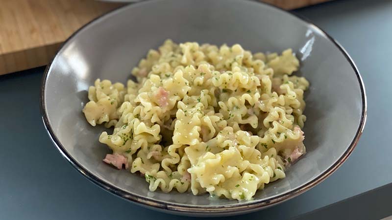 Pasta risottata prosciutto e burro