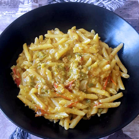 Pasta risottata zucchine e tonno