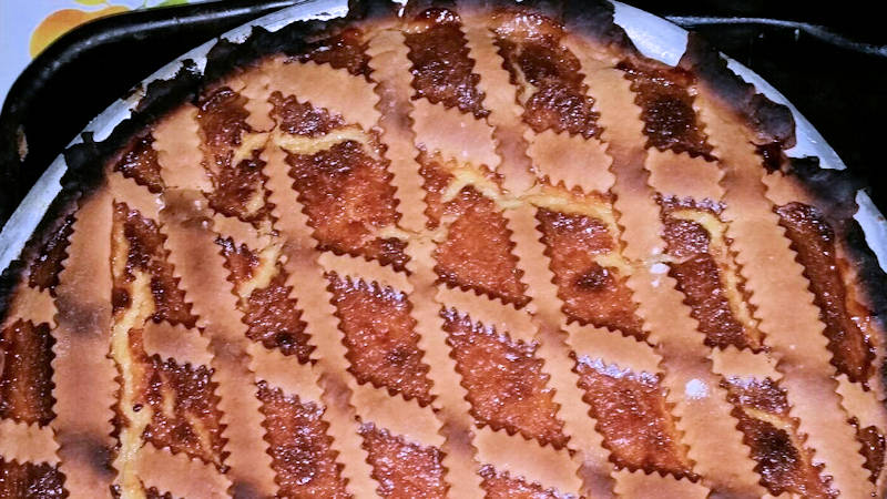 Pastiera con crema pasticcera (di Luigi)