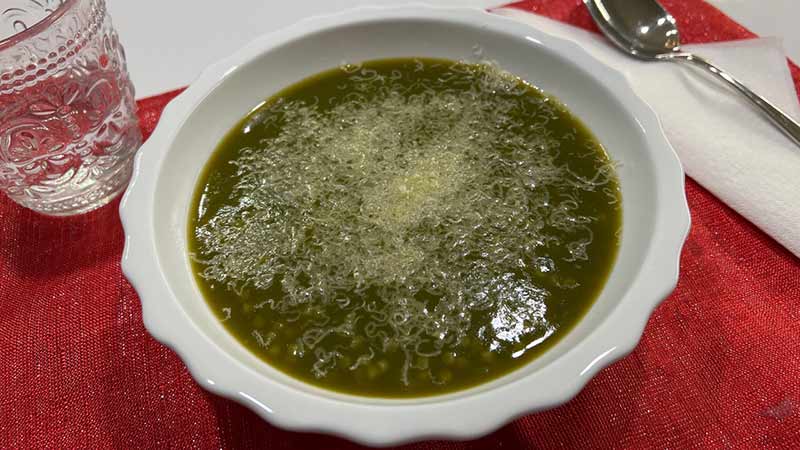 Pastina con brodo di verdure light