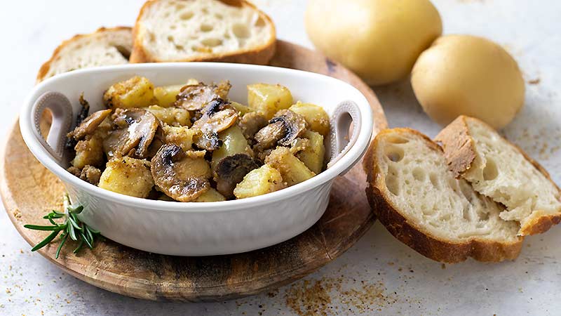 Patate e funghi