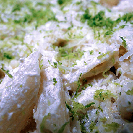 Penne limone e noci