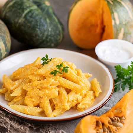 Penne ricotta e zucca