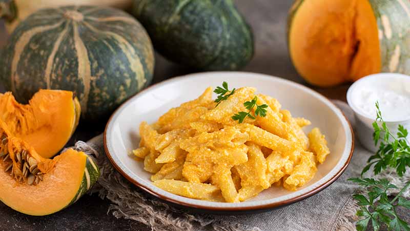 Penne ricotta e zucca