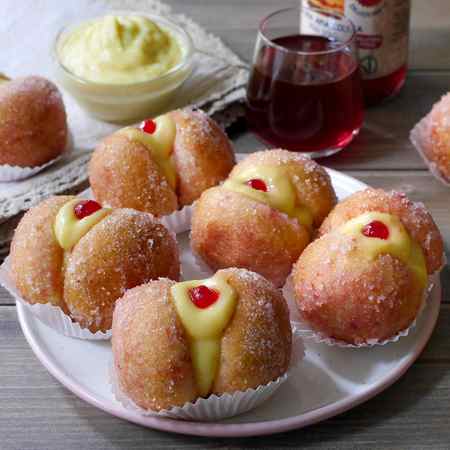 Pesche dolci alla crema