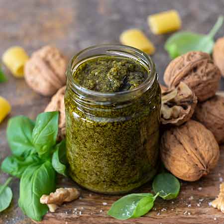 Pesto di basilico e noci