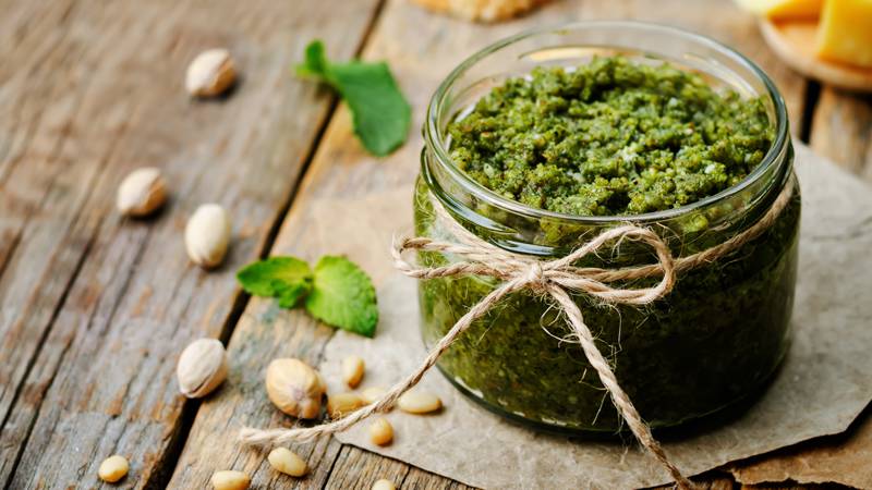 Pesto di pistacchi e pomodori secchi