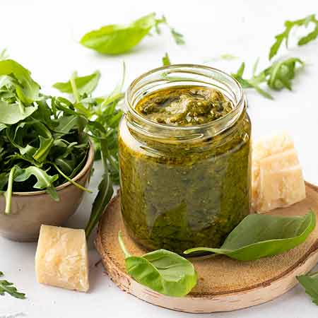 Pesto di rucola e basilico