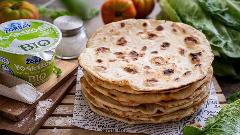 Piadina allo yogurt greco