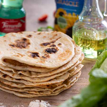 Piadina leggera all'acqua