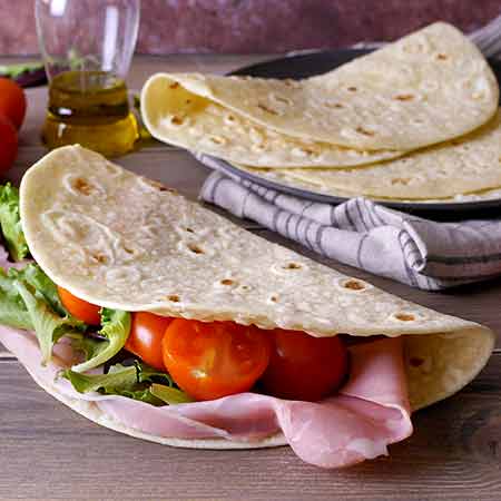 Piadina senza strutto