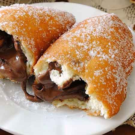 Pizza fritta alla Nutella